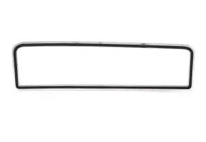 Glove Box Door Trim - Chrome/Black - 73-79 Ford Truck; 78-79 Bronco - Image 1 of 3