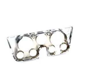 Dash Bezel - Chrome/Black - w/Choke - 67-68 Chevy GMC C/K Pickup Truck Blazer Jimmy Suburban - Image 3 of 3