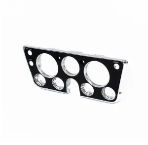 Dash Bezel - Chrome/Black - w/Choke - 67-68 Chevy GMC C/K Pickup Truck Blazer Jimmy Suburban - Image 2 of 3