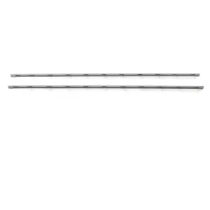 Front Door Panel Carpet Trim - Polished - Pair - 77-91 Chevy GMC C/K Pickup Truck Blazer Jimmy Suburban - Image 3 of 4