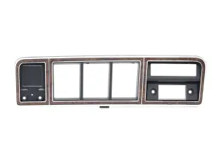 1978 Ford Bronco Dash Bezel - Chrome/Woodgrain - without A/C - 73-79 Ford Truck; 78-79 Bronco