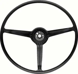 1967 Chevy Corvair Steering Wheel - Black - 67 Camaro (Standard Wheel)