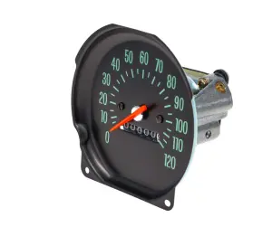 Speedometer - 0-120 mph - SS Round - 70 Chevelle El Camino Monte Carlo - Image 2 of 3