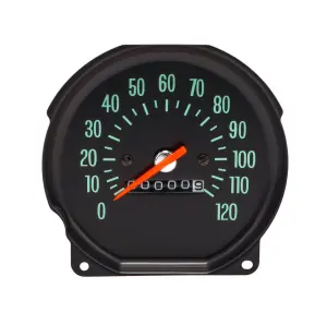 Speedometer - 0-120 mph - SS Round - 70 Chevelle El Camino Monte Carlo - Image 1 of 3