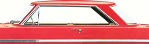 Drip Rail Molding Set - 4 pcs - 62-65 Chevy II Nova Hardtop - Image 3 of 3