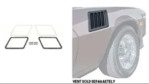 Fender Air Extractors Mount Kit - 78-79 Camaro Z28 - Image 2 of 2