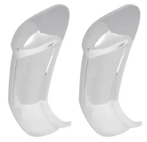 Rear Chrome Bumper Guards - Pair - 55-58 Chevy GMC Cameo Pickup Truck - Image 1 of 3