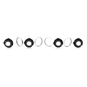 Headlamp Mounting Bucket and Retainer Ring Set - 8 pcs - Chevelle El Camino Truck Suburban - Image 6 of 6