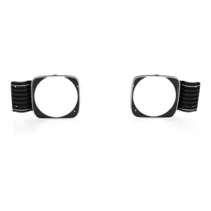 Headlamp Bezels - Black - Pair - 68 Chevy II Nova SS - Image 1 of 5