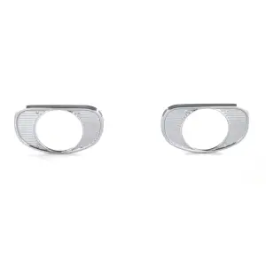 Headlamp Bezels - Chrome - Pair - 62 Chevy CK Pickup Truck  Suburban - Image 1 of 4