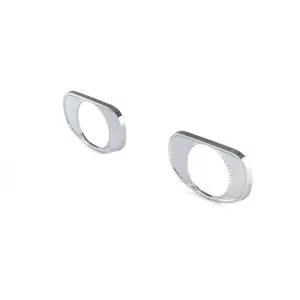 Headlamp Bezels - Chrome - Pair - 62 Chevy CK Pickup Truck  Suburban - Image 2 of 4
