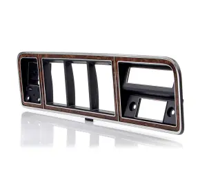 Dash Bezel - Chrome/Woodgrain - with AC - 73-79 Ford F100 F150 F250 F350 Truck, 78-79 Bronco - Image 2 of 3