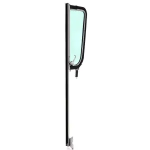 Vent Window Assembly - LH - Green Tinted Glass - Chrome Frame - 55-59 Chevy GMC Pickup Truck Suburban - Image 1 of 4