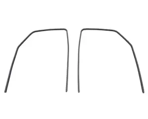 1948 Chevy Suburban Door Glass Channels - Metal with Linings - Pair - 47-50 Chevy GMC Truck Suburban