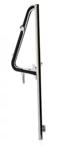 Vent Window Assembly - LH - Clear Glass - Chrome Frame - 64-66 Chevy GMC C/K Pickup Truck Suburban - Image 3 of 3