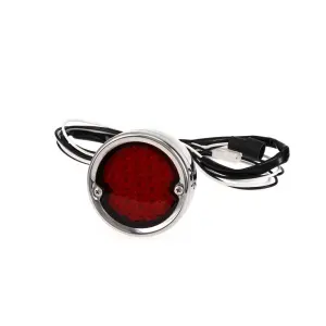 Tail Lamp Assembly - Red Lens with 29 LED - Stainless Housing - LH or RH - 54-55 Chevy GMC Pickup Truck - Image 1 of 4