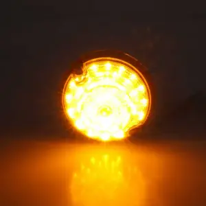 Park Lamp Lens - Clear - 39 Amber LED - 55-57 Chevy Truck Suburban 58-59 GMC Truck Suburban - Image 4 of 4