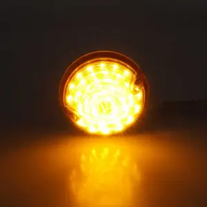 Park Lamp Lens - Amber - 39 Amber LED - 55-57 Chevy Truck Suburban 58-59 GMC Truck Suburban - Image 4 of 4