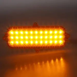 Park Lamp Lens - Amber - 33 Amber LED - 60-66 Chevy CK Truck Suburban - Image 2 of 4