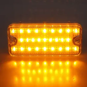 Park Lamp Lens - Clear - 27 Amber LED - 67-68 Chevy CK Truck Suburban - Image 2 of 4