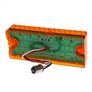 Park Lamp Lens - Amber - 36 Amber LED - LH - 69-70 Chevy CK Truck Blazer Suburban - Image 3 of 4