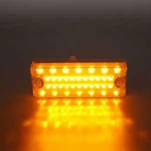 Park Lamp Lens - Clear - 36 Amber LED - LH - 69-70 Chevy CK Truck Blazer Suburban - Image 2 of 4