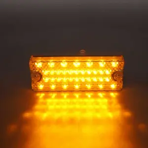 Park Lamp Lens - Clear - 36 Amber LED - RH - 69-70 Chevy CK Truck Blazer Suburban - Image 2 of 4