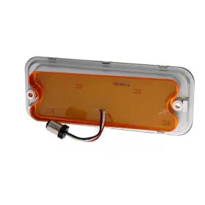 Park Lamp Lens - Amber - 17 Amber LED - with Stainless Trim - RH - 73-80 Chevy GMC CK Truck Blazer Jimmy Suburban - Image 3 of 4
