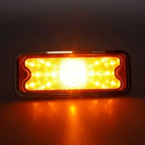 Park Lamp Lens - Amber - 17 Amber LED - with Stainless Trim - RH - 73-80 Chevy GMC CK Truck Blazer Jimmy Suburban - Image 2 of 4