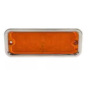 Park Lamp Lens - Amber - 17 Amber LED - with Stainless Trim - RH - 73-80 Chevy GMC CK Truck Blazer Jimmy Suburban - Image 1 of 4
