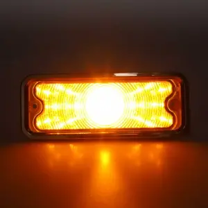Park Lamp Lens - Clear - 17 Amber LED - With Stainless Trim - LH - 73-80 Chevy GMC CK Truck Blazer Jimmy Suburban - Image 2 of 4