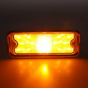 Park Lamp Lens - Clear - 17 Amber LED - With Stainless Trim - RH - 73-80 Chevy GMC CK Truck Blazer Jimmy Suburban - Image 2 of 4