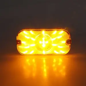 Park Lamp Lens - Amber - 25 Amber LED - LH or RH - 66-68 Bronco 61-64 Galaxie 64-65 Fairlane - Image 2 of 4