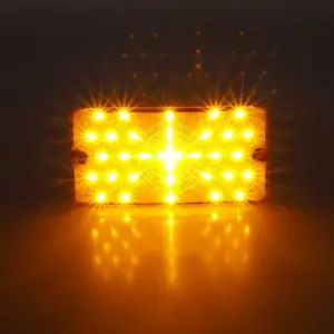Park Lamp Lens - Amber - 35 Amber LED - 69-77 Bronco 63-64 F100 F250 F350 Truck - Image 2 of 4