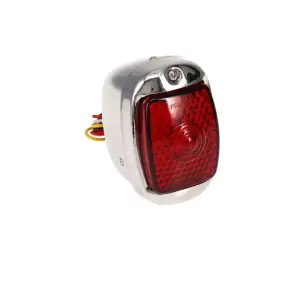 Tail Light Assembly - Red Lens - 27 Red Sequential LED - 6 White License Lamp LED - Stainless Housing - LH - 47-53 Chevy GMC Truck - Image 1 of 4