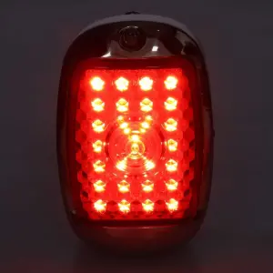 Tail Light Assembly - Red Lens - 27 Red Sequential LED - RH - Stainless Housing - 47-53 Chevy GMC Truck - Image 2 of 4