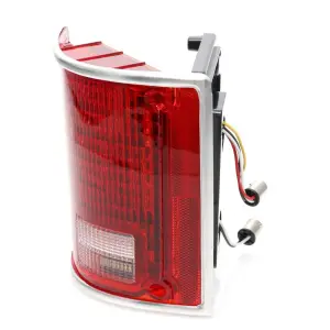 Tail Light Assembly - Red Lens - 56 Sequential LED - Chrome Trim - LH - 73-91 Chevy GMC Squarebody Fleetside Truck Blazer Jimmy Suburban - Image 2 of 4