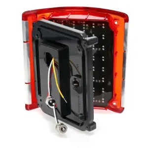 Tail Light Assembly - Red Lens - 56 Sequential LED - Chrome Trim - LH - 73-91 Chevy GMC Squarebody Fleetside Truck Blazer Jimmy Suburban - Image 3 of 4