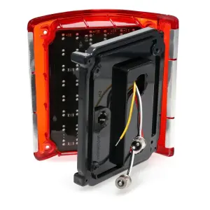 Tail Light Assembly - Red Lens - 56 Red Sequential LED - Chrome Trim - RH - 73-91 Chevy GMC Squarebody Fleetside Truck Blazer Jimmy Suburban - Image 3 of 4