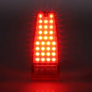 Tail Light Lens - Red - 30 Red LED - 66-67 Chevy II Nova - Image 2 of 4