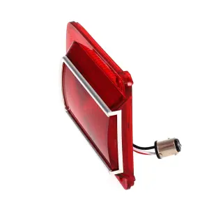 Tail Light Lens - Red - 41 Red LED - Stainless Bezel - LH - 65 Chevelle Malibu - Image 3 of 4