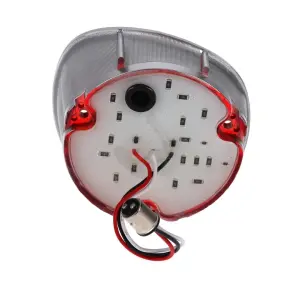Tail Light Lens - Red - 46 Red LED - Stainless Bezel - RH - 71 Chevelle Malibu - Image 3 of 4