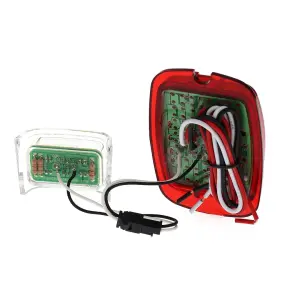 Tail Light Lens - Red Lens - 27 Red LED - 6 White License Lamp LED - 12 Volt - LH - 47-53 Chevy GMC Truck - Image 4 of 4