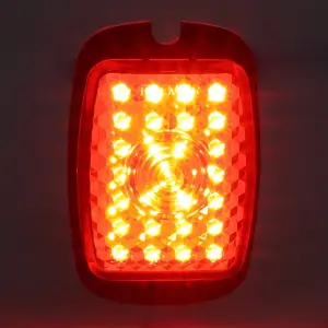 Tail Light Lens - Red Lens - 27 Red LED - 12 Volt - RH - 47-53 Chevy GMC Truck - Image 2 of 4