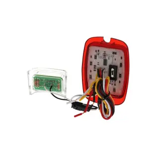 Tail Light Lens - Red Lens - 27 Red Sequential LED - 6 White License Lamp LED - 12 Volt - LH - 47-53 Chevy GMC Truck - Image 4 of 4