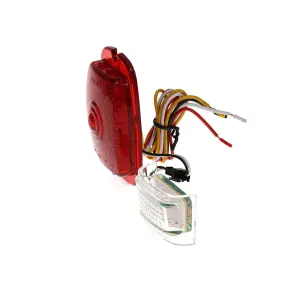 Tail Light Lens - Red Lens - 27 Red Sequential LED - 6 White License Lamp LED - 12 Volt - LH - 47-53 Chevy GMC Truck - Image 3 of 4