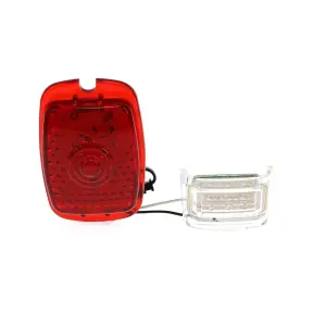 Tail Light Lens - Red Lens - 27 Red Sequential LED - 6 White License Lamp LED - 12 Volt - LH - 47-53 Chevy GMC Truck - Image 1 of 4