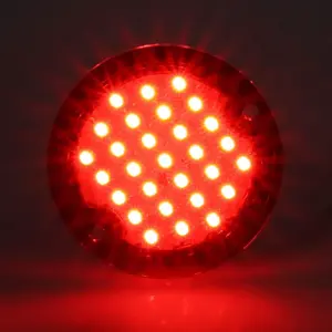 Tail Light Lens - Red Lens - 29 Red LED - 54-59 Chevy GMC Stepside Truck - Image 2 of 4