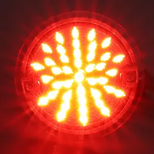 Tail Light Lens - Clear - 41 Red LED -  60-66 Chevy GMC CK Stepside Truck - Image 2 of 4