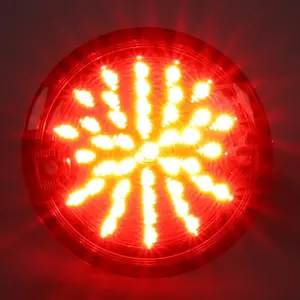 Tail Light Lens - Red - 41 Red LED - 60-66 Chevy GMC CK Stepside Truck - Image 2 of 4